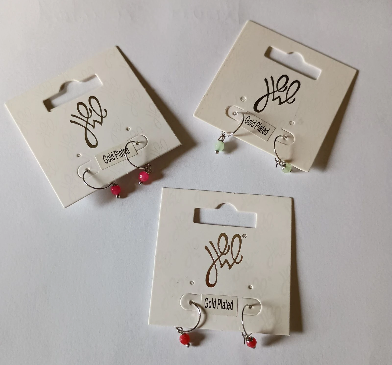 3 paar elegante kleine oorbellen